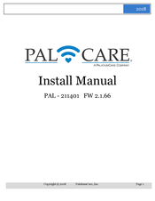 PalatiumCare Palcare PAL-211401 Install Manual