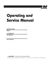 AR worldwide 2000TP8G18M1 Operating And Service Manual