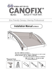 Canofix Eco Friendly Canopy Installation Manual