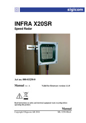 Sigicom INFRA X20SR Manual