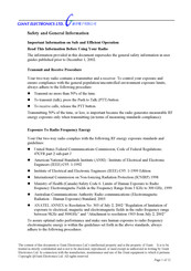 Giant Electronics T8220 Manual