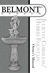 Belmont Garden Juliette Cordless/ Hybrid Fountain Owner's Manual