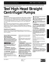 teel 4RJ77 Operating Instructions & Parts Manual