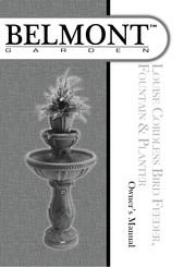 Belmont Garden Louise Cordless Bird Feeder, Fountain & Planter Owner's Manual