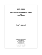 Biospherical Instruments QSP-170BD User Manual