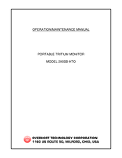 overhoff 200SB-HTO Operation & Maintenance Manual