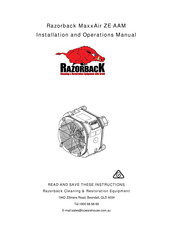 Razorback MaxxAir ZE AAM Installation And Operation Manual
