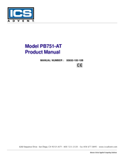 ICS Advent PB751-AT Product Manual