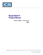 ICS Advent DIO24-P Product Manual