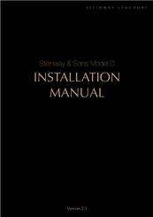 Steinway & Sons Model D Installation Manual