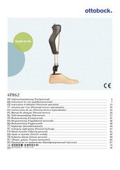 Otto Bock 4P862 Instructions For Use Manual