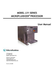 Microfluidics MICROFLUIDIZER LV1 Series User Manual