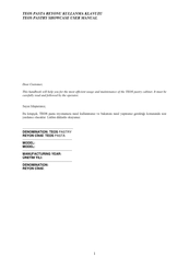 SEVEL TEOS 1.3m User Manual