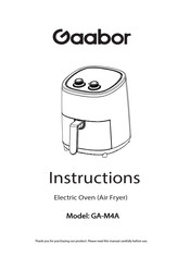 Gaabor GA-M4A Instructions Manual