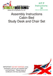 Strictly Beds & Bunks Cabin Bed Assembly Instructions
