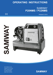 SAMWAY P32NMS Operating Instructions Manual