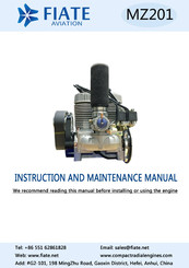 Fiate Aviation MZ201 Instruction And Maintenance Manual