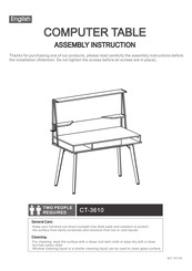 Mahmayi CT-3610 Assembly Instruction Manual