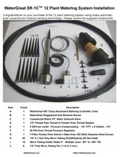 WaterGreat SR-1C Installation Manual