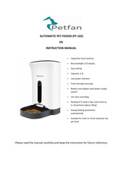 Petfan PF-102 Instruction Manual