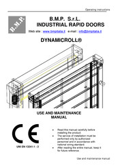 B.M.P. DYNAMICROLL Use And Maintenance Manual