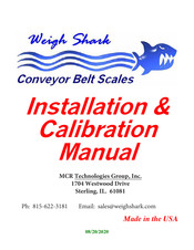 MCR Technologies Weigh Shark Installation & Calibration Manual