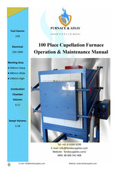 FURNACE & ASSAY LPG Operation & Maintenance Manual