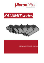 Micronfilter KALAMIT 50 L Use And Maintenance Manual