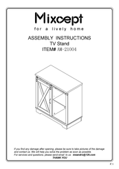 Mixcept AM-21004 Assembly Instructions Manual