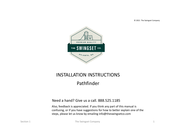 The Swingset Pathfinder Installation Instructions Manual