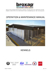 Broxap KENNELS Operation & Maintenance Manual