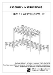 comptree WF198159 Assembly Instructions Manual
