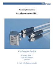 ConSenses Accelerometer BA Series Assembly Instructions Manual