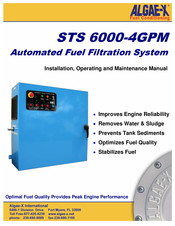 ALGAE-X STS 6000-4GPM Installation, Operating And Maintenance Manual