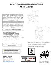 Independent Stove GAP2020 Owner's Operation And Installation Manual