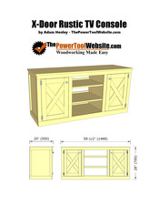 Adam Henley X-Door Rustic TV Console Assembly Instructions Manual