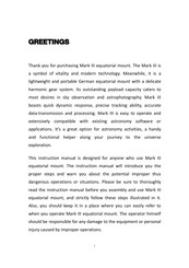 SHARPSTAR Mark III Instruction Manual