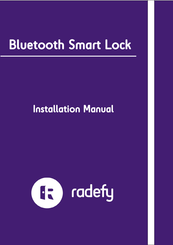 radefy Bluetooth Smart Lock Installation Manual