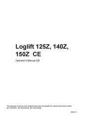 Loglift 125Z CE Operator's Manual