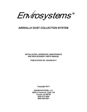 ENVIROSYSTEMS AIRWALL HD Installation, Operation, Maintenance And Replacement Parts Manual