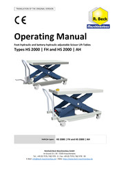 R. Beck Maschinenbau 194.100.00 Operating Manual