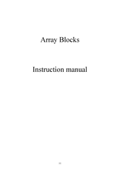 Blackbox3D Array Block Beast Instruction Manual