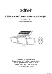Edishine HSSL31A Instruction Manual