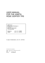 AWETA TRS User Manual