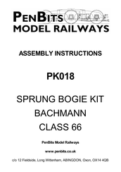PenBits Bachmann Class 66 Assembly Instructions Manual