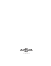Tyco Fire Protection Products ANSUL PS-2000 Operation And Maintenance Manual