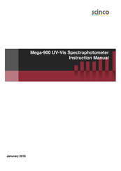 scinco Mega-900 UV-Vis Instruction Manual