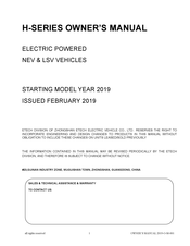 ZHONGSHAN ETECH H-Series Owner's Manual