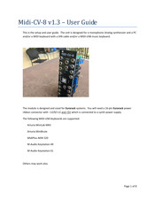 Personal Circuits Midi-CV-8 User Manual