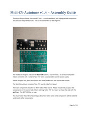 Personal Circuits Midi-CV-Autotune Assembly Manual
